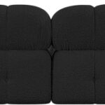 Ames 136" Boucle Fabric Upholstered 4pc. Modular Sofa
