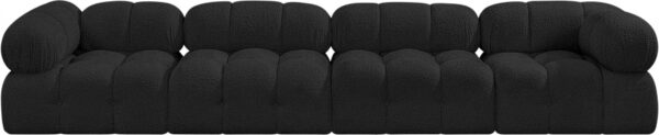 Ames 136" Boucle Fabric Upholstered 4pc. Modular Sofa