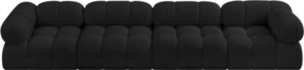 Ames 136" Boucle Fabric Upholstered 4pc. Modular Sofa