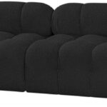 Ames 136" Boucle Fabric Upholstered 4pc. Modular Sofa