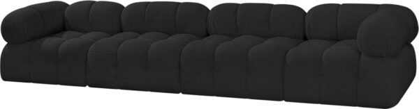 Ames 136" Boucle Fabric Upholstered 4pc. Modular Sofa