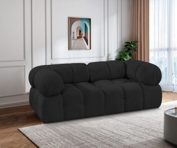 Ames 68" Boucle Fabric Upholstered 2pc. Modular Loveseat