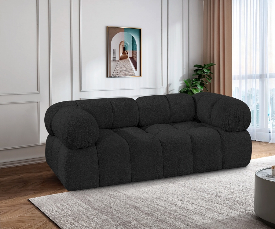 Ames 68" Boucle Fabric Upholstered 2pc. Modular Loveseat