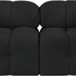 Ames 68" Boucle Fabric Upholstered 2pc. Modular Loveseat