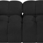 Ames 68" Boucle Fabric Upholstered 2pc. Modular Loveseat
