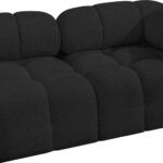 Ames 68" Boucle Fabric Upholstered 2pc. Modular Loveseat