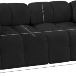 Ames 68" Boucle Fabric Upholstered 2pc. Modular Loveseat