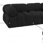 Ames 68" Boucle Fabric Upholstered 2pc. Modular Loveseat