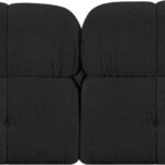Ames 68" Boucle Fabric Upholstered 2pc. Armless Modular Loveseat