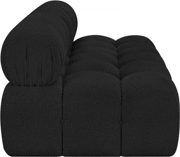 Ames 68" Boucle Fabric Upholstered 2pc. Armless Modular Loveseat