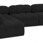 Ames 102" Boucle Fabric Upholstered 4pc. Modular Sectional