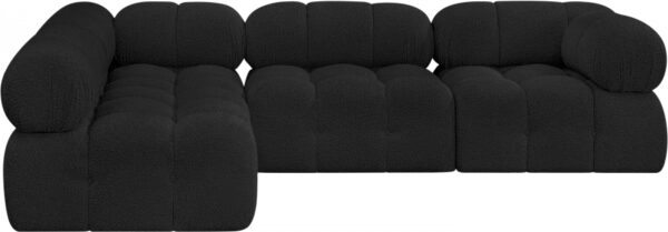 Ames 102" Boucle Fabric Upholstered 4pc. Modular Sectional