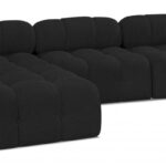 Ames 102" Boucle Fabric Upholstered 4pc. Modular Sectional