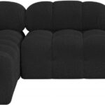 Ames 102" Boucle Fabric Upholstered 4pc. Modular Sectional