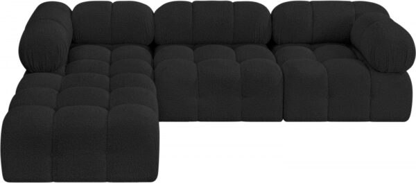 Ames 102" Boucle Fabric Upholstered 4pc. Modular Sectional