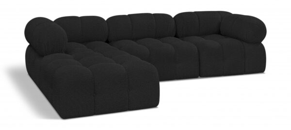 Ames 102" Boucle Fabric Upholstered 4pc. Modular Sectional