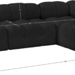 Ames 102" Boucle Fabric Upholstered 4pc. Modular Sectional