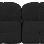 Ames 136" Boucle Fabric Upholstered 5pc. Modular Sectional