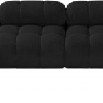 Ames 136" Boucle Fabric Upholstered 5pc. Modular Sectional