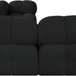 Ames 136" Boucle Fabric Upholstered 5pc. Modular Sectional