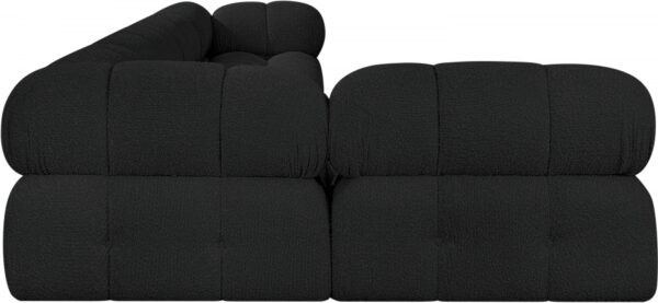 Ames 136" Boucle Fabric Upholstered 5pc. Modular Sectional