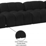 Ames 136" Boucle Fabric Upholstered 5pc. Modular Sectional
