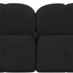 Ames 136" Boucle Fabric Upholstered 5pc. Modular Sectional