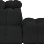 Ames 136" Boucle Fabric Upholstered 5pc. Modular Sectional