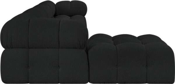 Ames 136" Boucle Fabric Upholstered 5pc. Modular Sectional