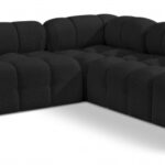 Ames 102" Boucle Fabric Upholstered 5pc. Modular Sectional