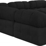 Ames 102" Boucle Fabric Upholstered 5pc. Modular Sectional