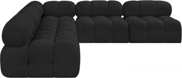 Ames 102" Boucle Fabric Upholstered 5pc. Modular Sectional