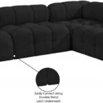 Ames 102" Boucle Fabric Upholstered 5pc. Modular Sectional