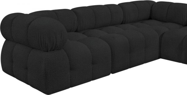 Ames 102" Boucle Fabric Upholstered 5pc. Modular Sectional
