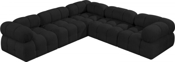 Ames 102" Boucle Fabric Upholstered 5pc. Modular Sectional