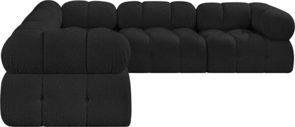 Ames 102" Boucle Fabric Upholstered 5pc. Modular Sectional