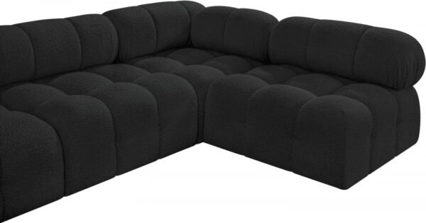 Ames 136" Boucle Fabric Upholstered 6pc. Modular Sectional