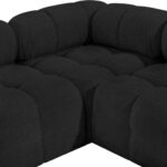 Ames 136" Boucle Fabric Upholstered 6pc. Modular Sectional