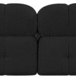 Ames 136" Boucle Fabric Upholstered 6pc. Modular Sectional