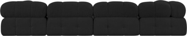 Ames 136" Boucle Fabric Upholstered 6pc. Modular Sectional