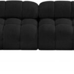 Ames 136" Boucle Fabric Upholstered 6pc. Modular Sectional