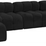 Ames 136" Boucle Fabric Upholstered 6pc. Modular Sectional
