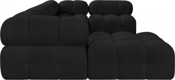 Ames 136" Boucle Fabric Upholstered 6pc. Modular Sectional