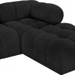 Ames 136" Boucle Fabric Upholstered 6pc. Modular Sectional