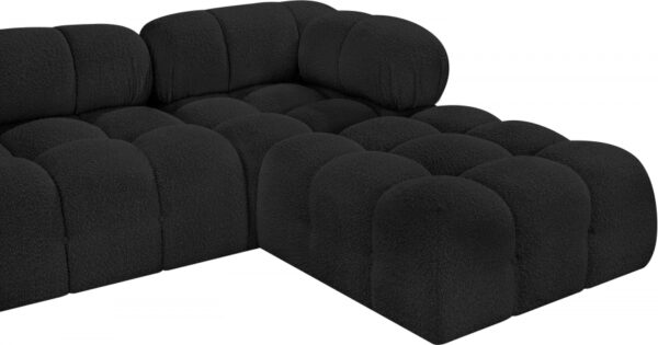 Ames 136" Boucle Fabric Upholstered 6pc. Modular Sectional