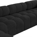 Ames 136" Boucle Fabric Upholstered 6pc. Modular Sectional