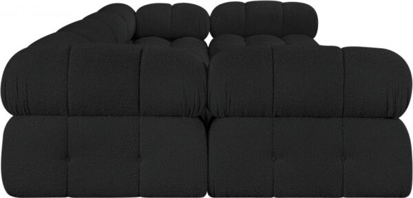 Ames 136" Boucle Fabric Upholstered 6pc. Modular Sectional