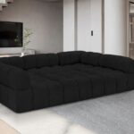 Ames 102" Boucle Fabric Upholstered 6pc. Modular Sectional