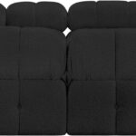 Ames 102" Boucle Fabric Upholstered 6pc. Modular Sectional