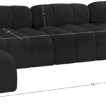 Ames 136" Boucle Fabric Upholstered 6pc. Modular Sectional
